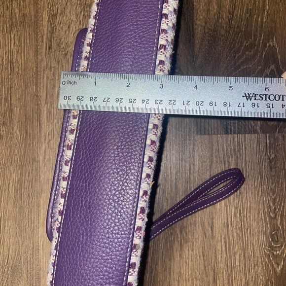 Vintage Knited Purple Clutch - Picture 5 of 7